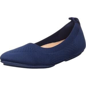 Fitflop Allegro Knit Ballet Flats Comfort Shoes Women's Size 8 Dark Navy Blue